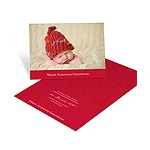 Modern Pattern Mix -- Holiday Birth Announcements