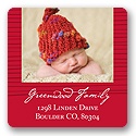 Modern Photo Pattern -- Christmas Return Address Labels