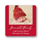 Modern Photo Pattern -- Christmas Return Address Labels