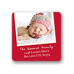 Christmas Brings Baby -- Photo Address Labels