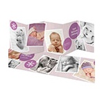 Photo Storybook for a Girl -- Holiday Photo Birth Announcements