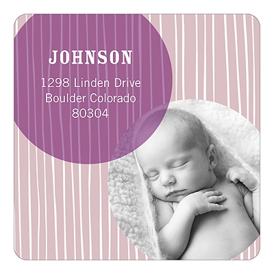 THE GOLDEN TICKET -- BOY PHOTO BIRTH ANNOUNCEMENT, 2in. x 4in. Folded Holiday Card