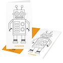 Fill-in Robot -- Kids Coloring Cards