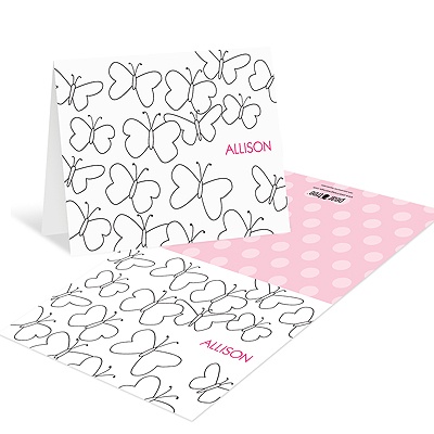 Fly Away Butterfly -- Coloring Cards