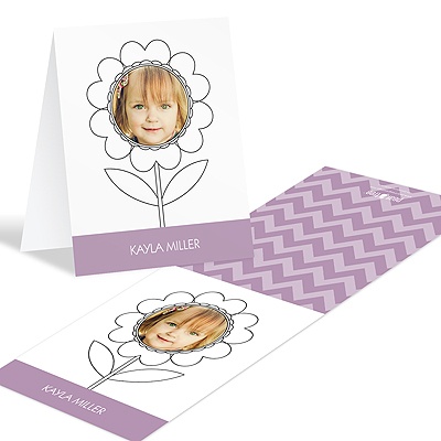 Flowering Face -- Coloring Greeting Cards