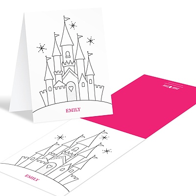 THE GOLDEN TICKET -- BOY PHOTO BIRTH ANNOUNCEMENT, 2in. x 4in. Folded Holiday Card