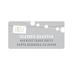Strung with Bliss -- Save the Date Return Address Labels