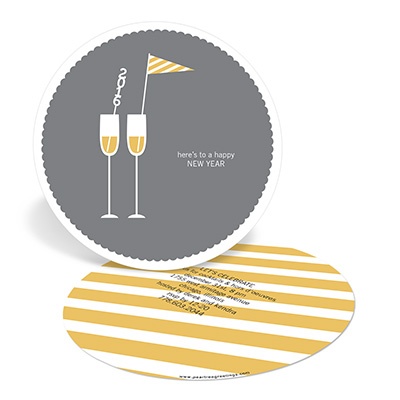 Champagne Celebrations -- New Years Eve Invitations