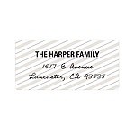 Striped and Scripted -- Vintage Address Labels