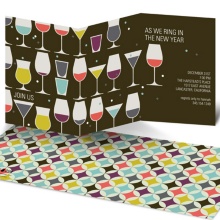 Colorful Cocktails -- New Years Invitations