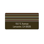Strung Along Stripes -- Retro Address Labels