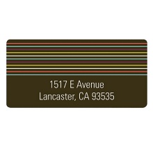 Strung Along Stripes -- Retro Address Labels