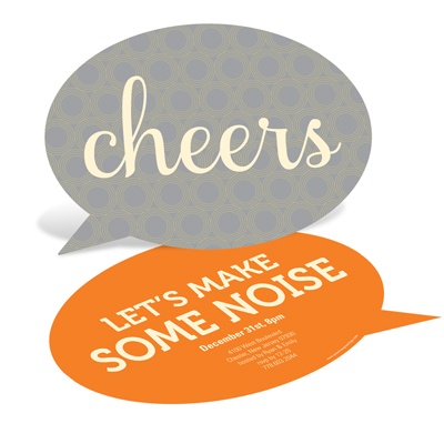 Speech Bubble -- New Years Eve Party Invitations