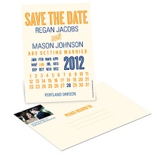 Creative Calendar -- Wedding Save the Date Postcards