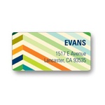 Chic Chevron in Blue -- Unique Address Labels