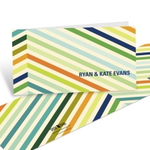 Chic Chevron in Blue -- Personalized Thank You Cards