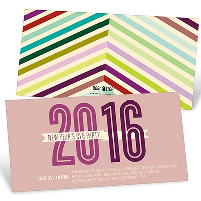 Chic Chevron -- New Years Eve Invites