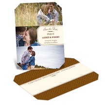 Label of Love -- Wedding Save the Date Photo Postcards