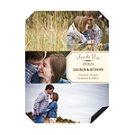 Angled Collage -- Save the Date Magnets
