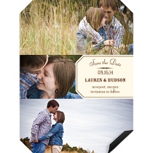 Angled Collage -- Save the Date Magnets