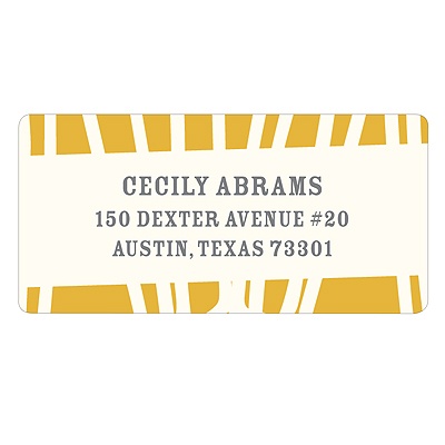 Bold Style -- Wedding Return Address Labels