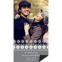 Stamped Snowflakes -- Winter Save the Date Magnets