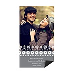 Stamped Snowflakes -- Winter Save the Date Magnets