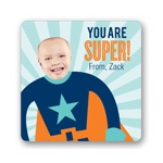 Starry Super Hero -- Valentine's Day Personalized Stickers