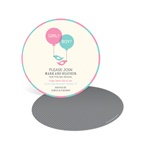 Round Reveal -- Gender Reveal Party Invitations
