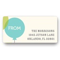Floating Balloons -- Baby Address Labels
