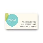 Floating Balloons -- Baby Address Labels