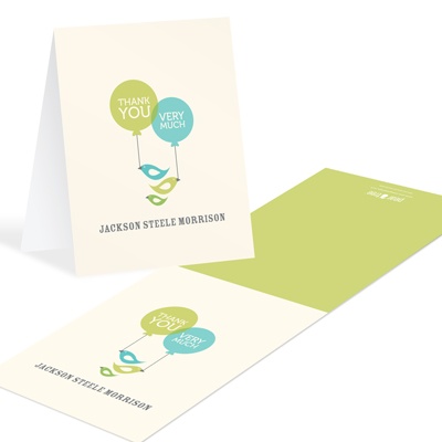Balloons and Birds -- Creative Thank You Cards