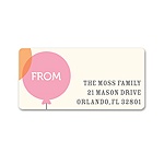 Floating Balloons -- Baby Address Labels