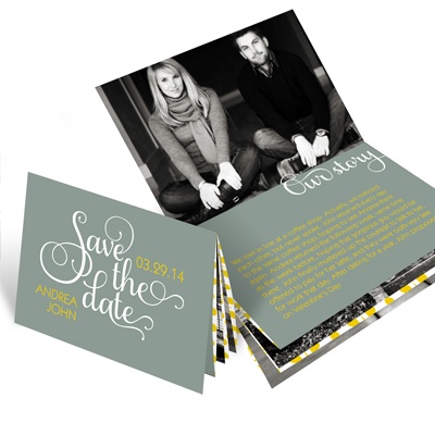 THE GOLDEN TICKET -- BOY PHOTO BIRTH ANNOUNCEMENT, 2in. x 4in. Folded Holiday Card