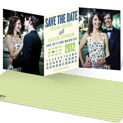 THE GOLDEN TICKET -- BOY PHOTO BIRTH ANNOUNCEMENT, 2in. x 4in. Folded Holiday Card