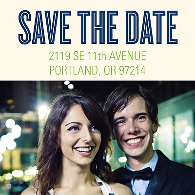 Save the Date -- Photo Address Labels