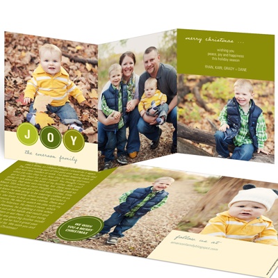 Bubbling With Joy -- Holiday Photo Cards