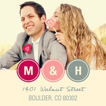 Circling In -- Photo Return Address Labels