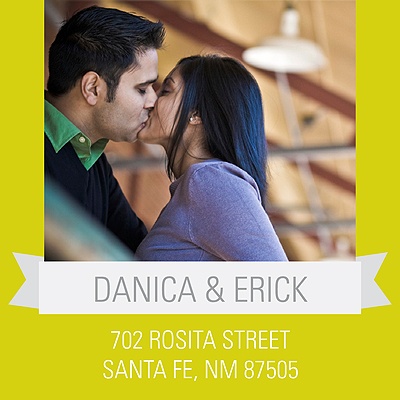 Blissful Banner -- Personalized Photo Address Labels