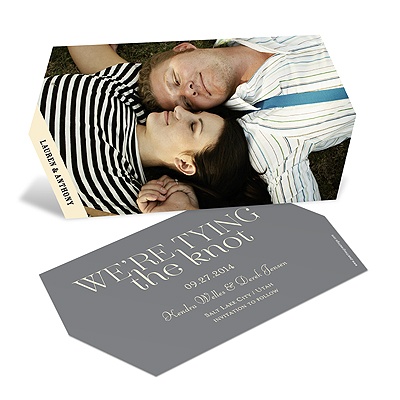 Die-Cut in Love -- Modern Save the Date Cards
