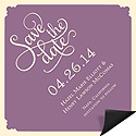 Diamond Shape -- Personalized Save the Date Magnets