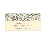 Vintage Floral Design -- Personalized Wedding Address Labels