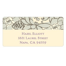 Vintage Floral Design -- Personalized Wedding Address Labels