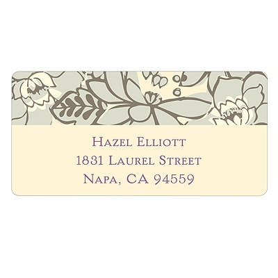 Vintage Floral Design -- Personalized Wedding Address Labels