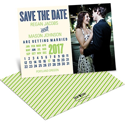 Cheerful Calendar -- Save the Date Calendar Cards