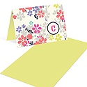 Monogram Blossoms -- Notelettes