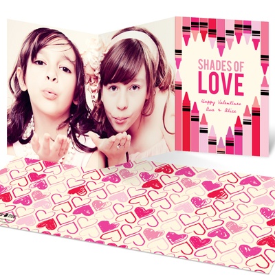 Coloring Crayon Photo -- Cute Valentines Day Cards