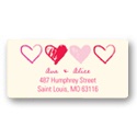 Sketched Valentine's Day -- Heart Address Labels