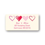 Sketched Valentine's Day -- Heart Address Labels