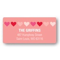 Heart Banner -- Valentine Address Labels